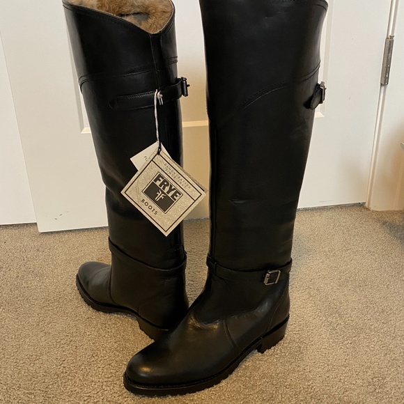 Frye Shoes - FRYE Dorado Lug Riding boots. NIB - Black Size 7.5